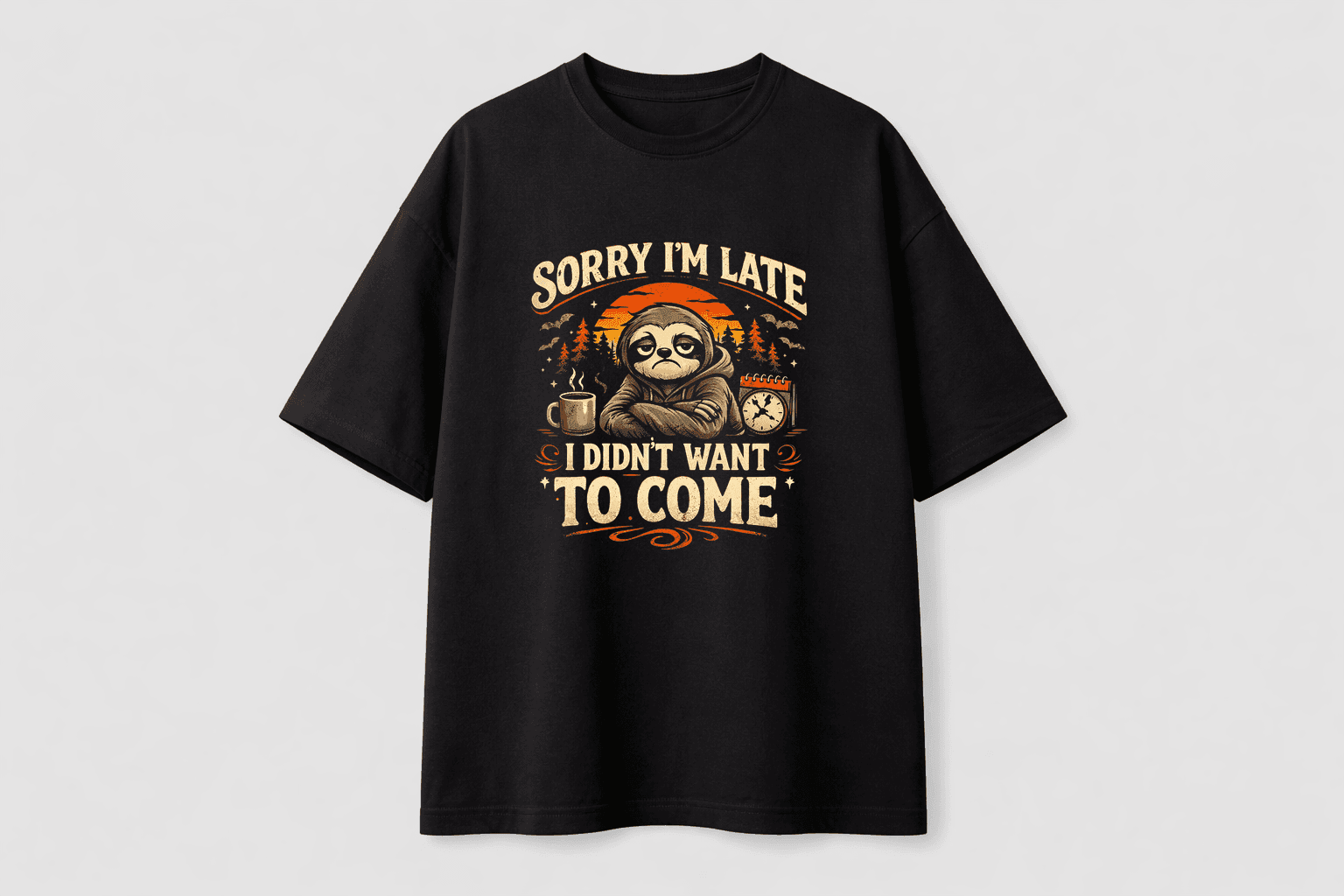 Sorry I'm Late - Oversized T-Shirt