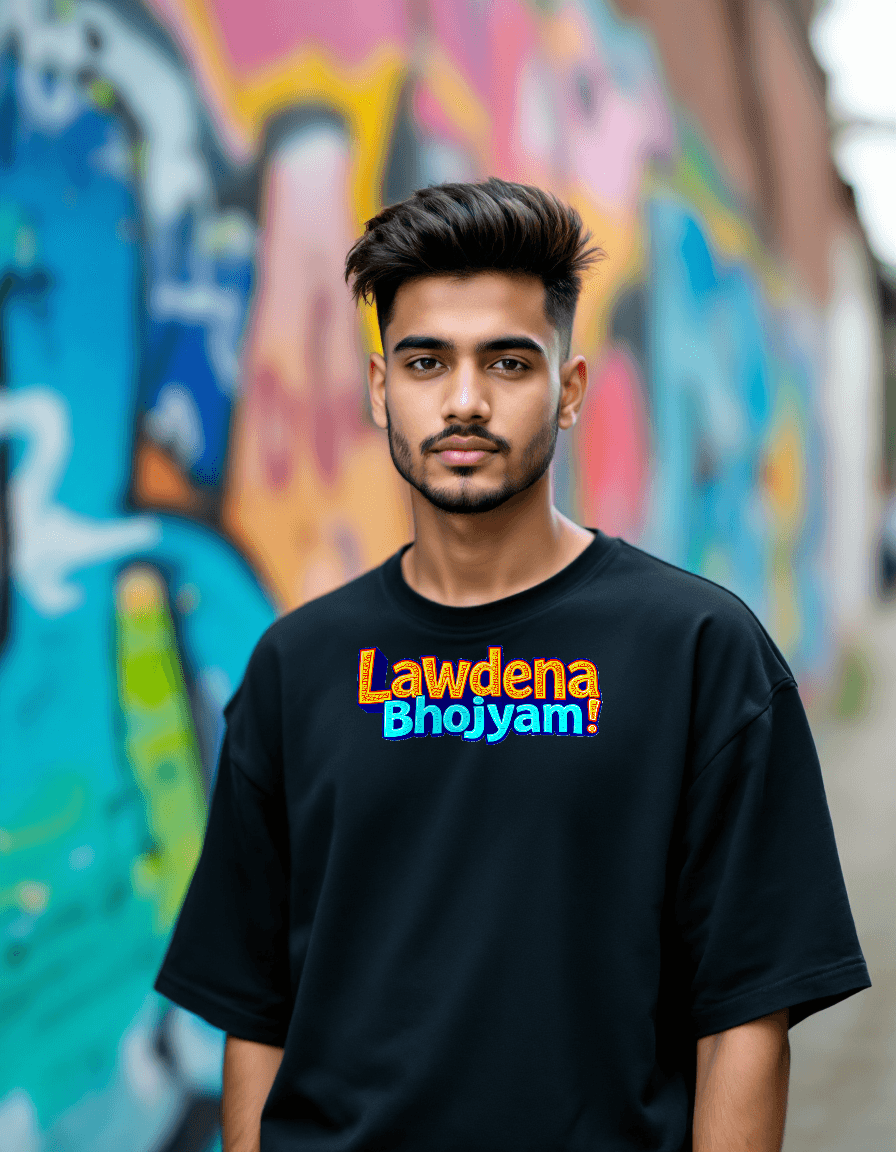 Lawdena Bhojyam !! - Oversized T-Shirt