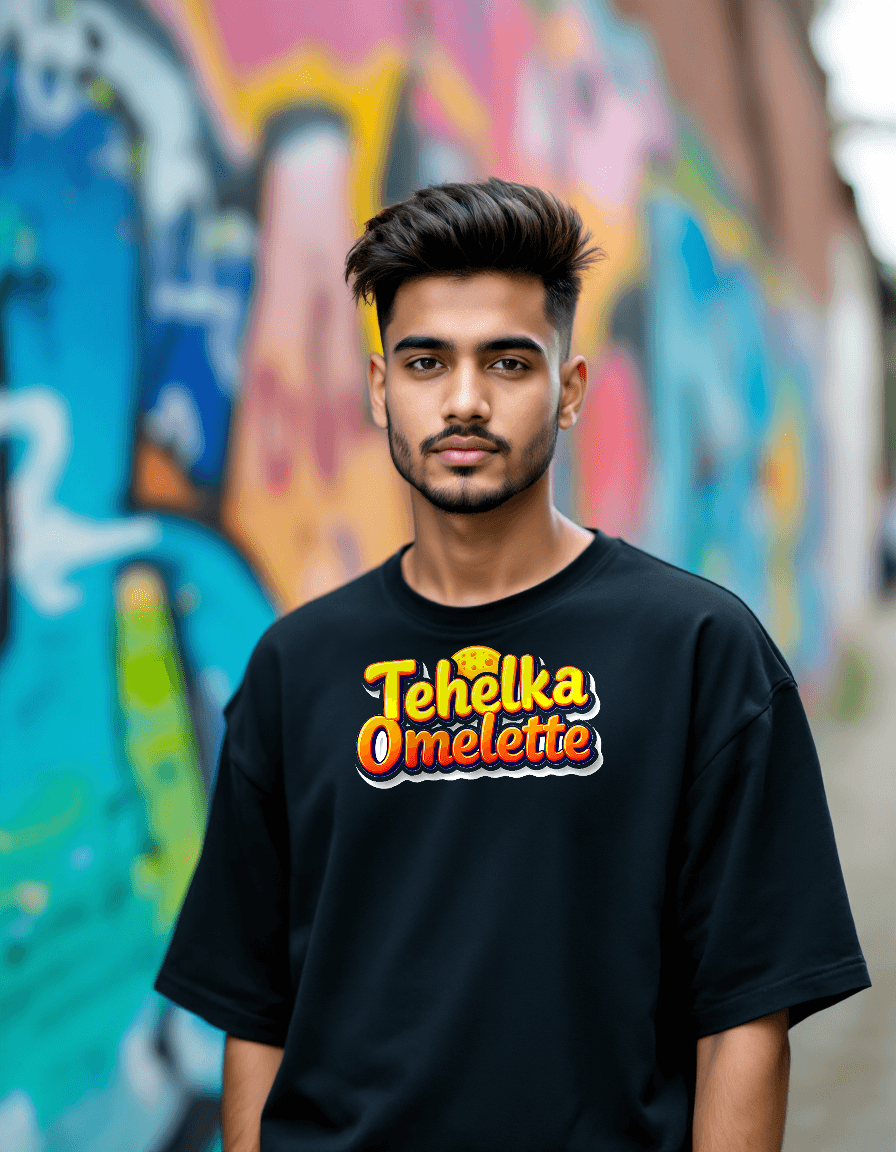Tehelka Omelette - Oversized T-Shirt
