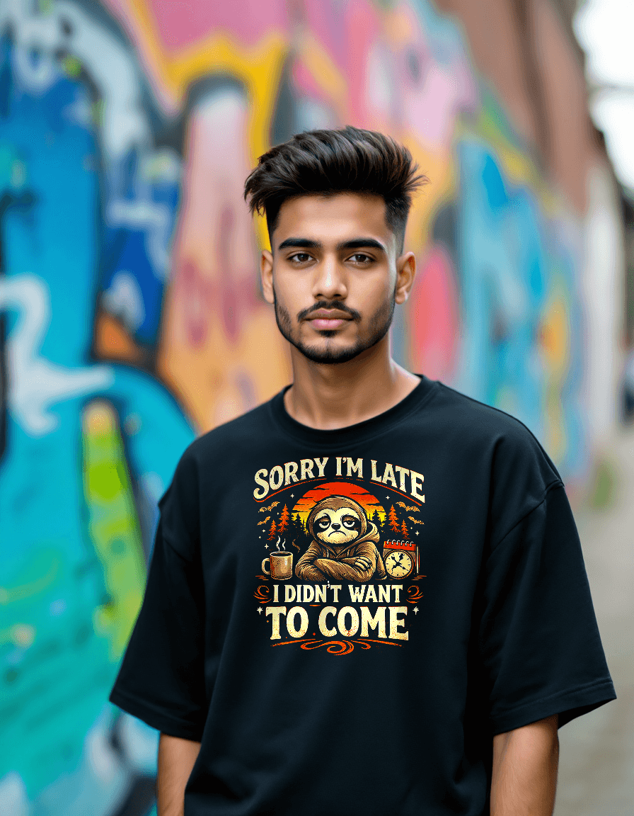 Sorry I'm Late - Oversized T-Shirt